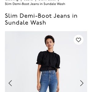 Madewell slim Demi boot size 30 petite